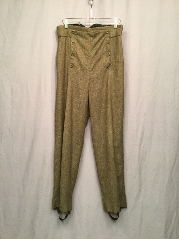 19th, century, pants, fall, front, early, 19th, c, men, w34, olive ...