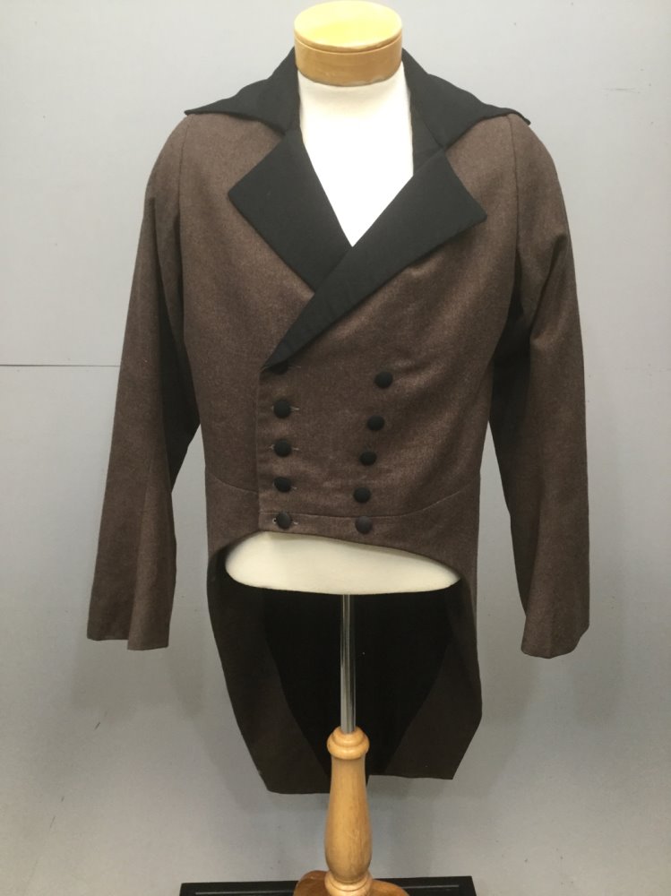 19th Century Coat Early 19th Century Men C41 W38 Brown Black