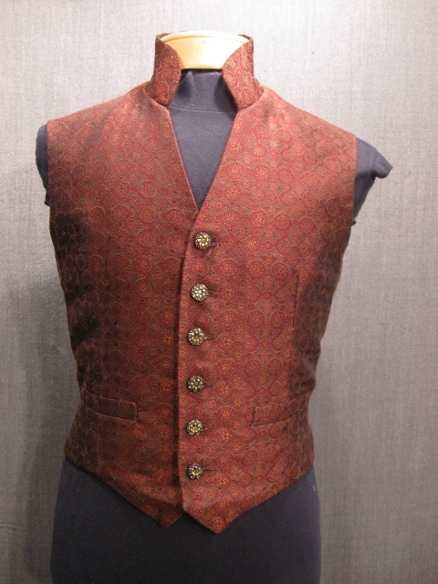 19th, century, vest, early, 19th, century, men, s, men, c39, rust, red ...