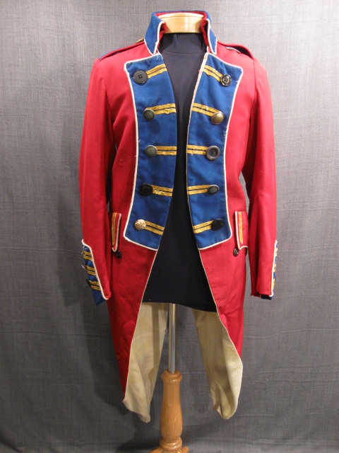 18th, century, coat, 18th, century, men, c40, red, blue, gold ...