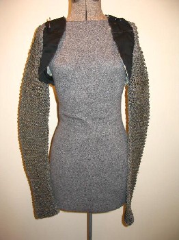 armor, chainmail, knitted, sleeves